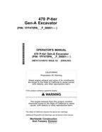 MANUAL DEL OPERADOR DE LA EXCAVADORA JONH DEERE 470 P