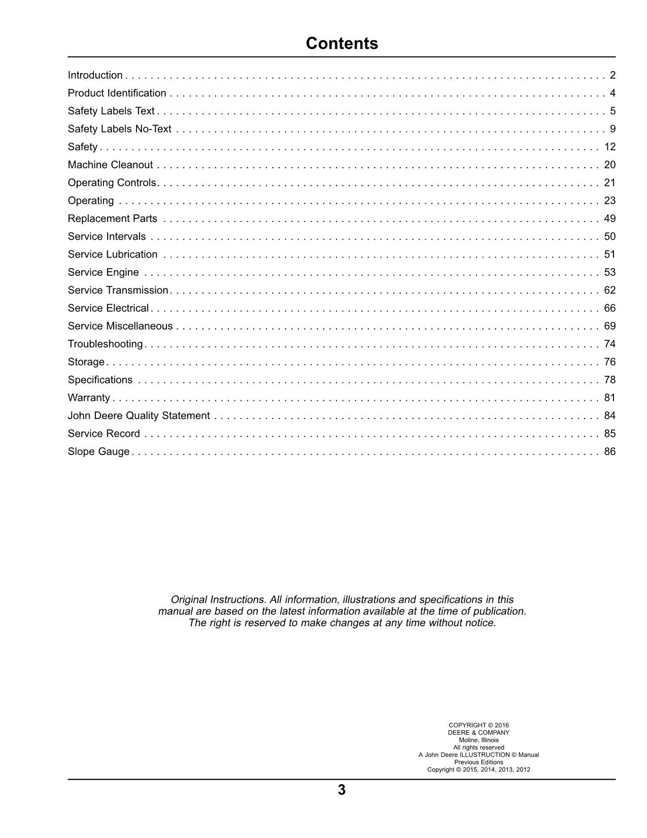 MANUAL DEL OPERADOR DEL TRACTOR JOHN DEERE X750 X754 X758 SER 040001 - 050000
