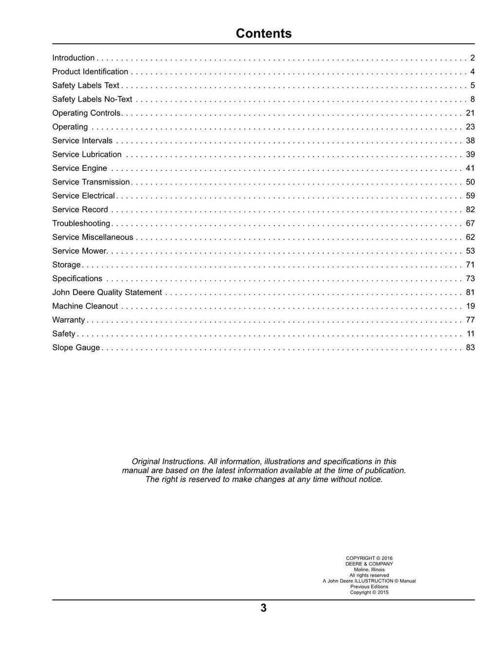 MANUAL DEL OPERADOR DEL TRACTOR JOHN DEERE X570 X580 X584 X590120001-