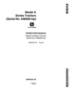 MANUAL DEL OPERADOR DEL TRACTOR JOHN DEERE 648000-