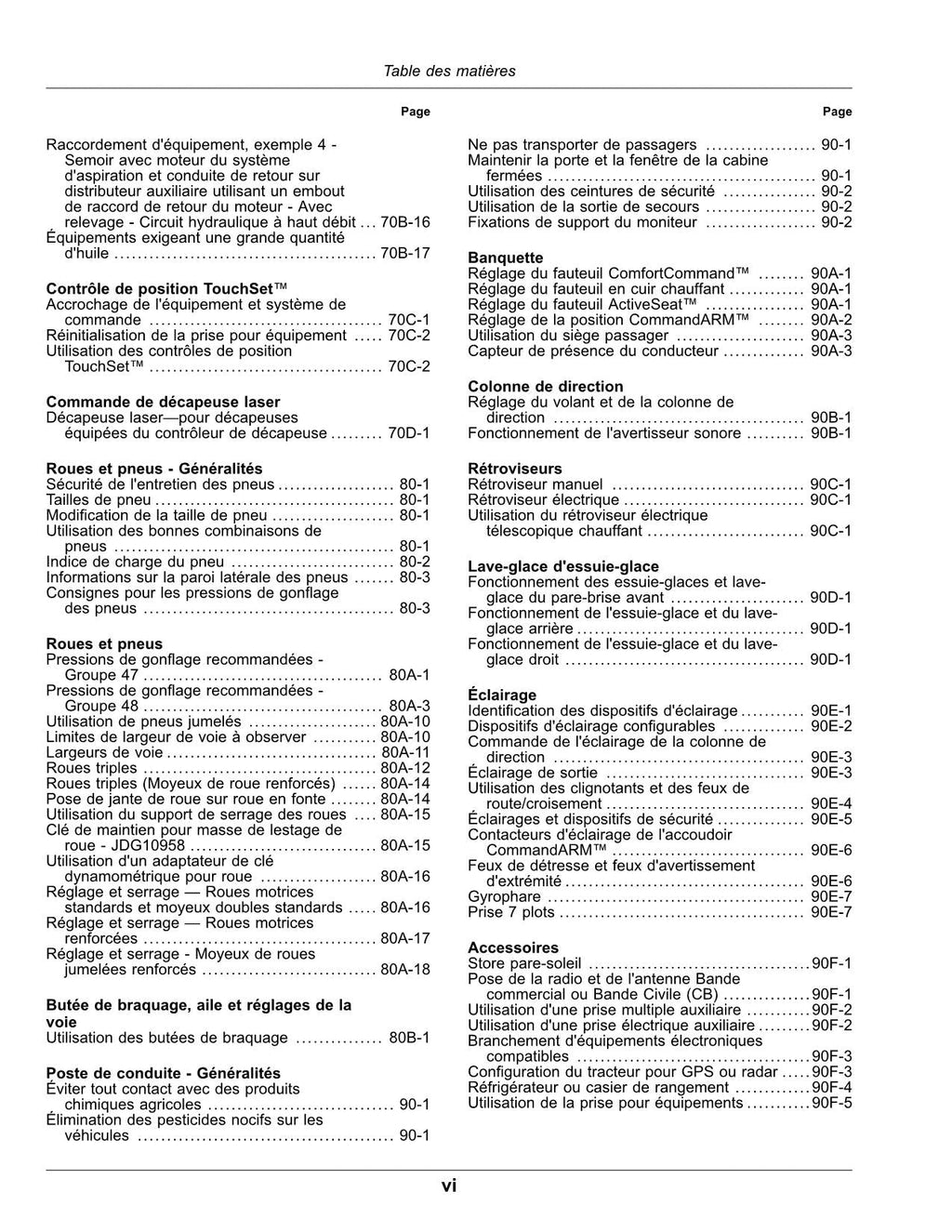 MANUAL DEL OPERADOR DEL TRACTOR JOHN DEERE 9370R 9420R 9470R 9520R 9570R 9620R (FRANCÉS)
