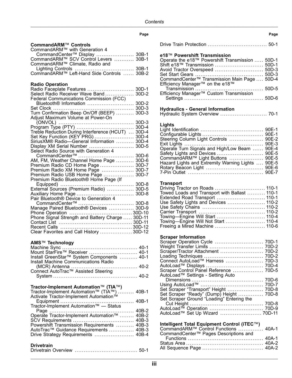 JOHN DEERE 9470RX 9520RX 9570RX TRACTOR OPERATORS MANUAL 804001-