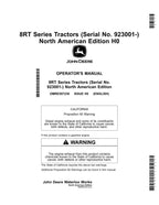 MANUAL DEL OPERADOR DEL TRACTOR JOHN DEERE 8RT 310 340 370 410
