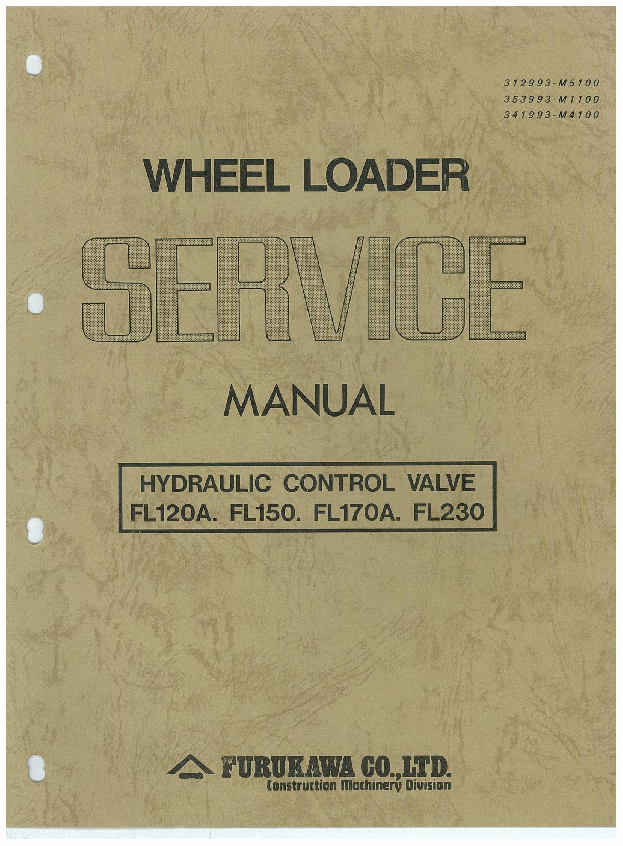 Hitachi FL120A FL150 FL170A FL230 Wheel Loader Service Manual