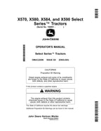 MANUAL DEL OPERADOR DEL TRACTOR JOHN DEERE X570 X580 X584 X590 Norteamérica