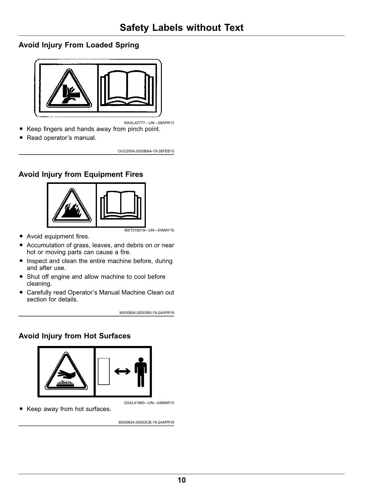 MANUAL DEL OPERADOR DEL TRACTOR JOHN DEERE X570 X580 X584 X590 Norteamérica