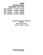 MANUAL DE SERVICIO Y PRUEBA DE FUNCIONAMIENTO DE LA TOPADORA DE CADENAS JOHN DEERE 950K 310401—334108