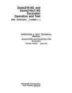 HITACHI ZAXIS210LC-5G ZAXIS210-5G EXCAVATOR OPERATION TEST SERVICE MANUAL