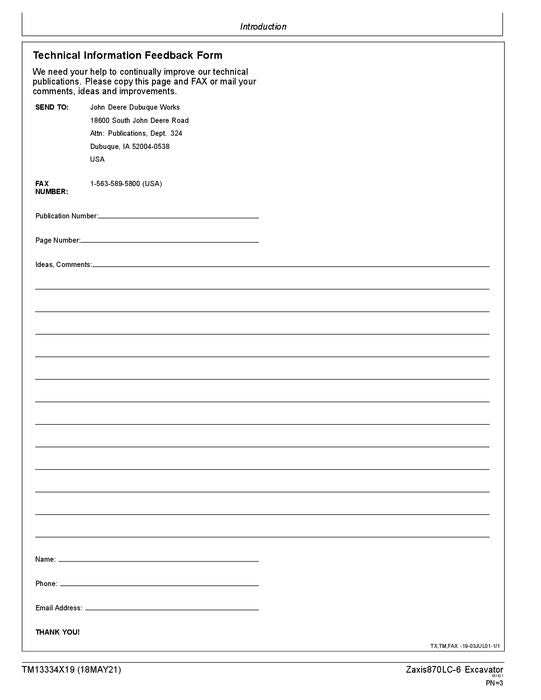 HITACHI ZAXIS870LC-6 EXCAVATOR OPERATION TEST SERVICE MANUAL