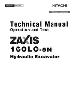 HITACHI ZAXIS160LC-5N EXCAVATOR OPERATION TEST SERVICE MANUAL