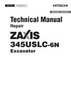 HITACHI ZAXIS345USLC-6N EXCAVATOR OPERATION TEST SERVICE MANUAL