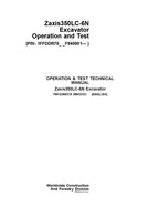 HITACHI ZAXIS350LC-6N EXCAVATOR OPERATION TEST SERVICE MANUAL