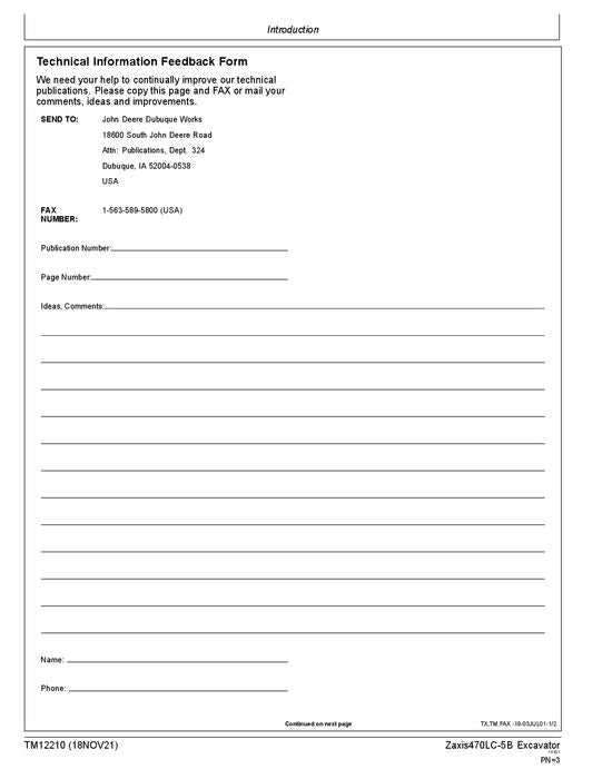HITACHI ZAXIS470LC-5B EXCAVATOR OPERATION TEST SERVICE MANUAL