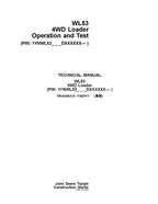 MANUAL TÉCNICO DE SERVICIO Y PRUEBA DE FUNCIONAMIENTO DE LA CARGADORA JOHN DEERE WL53 TM14286X19