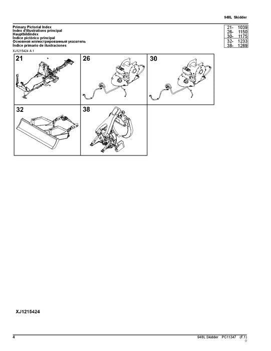 CATÁLOGO DE PIEZAS DEL SKIDDER JOHN DEERE 948L MANUAL N.° 2