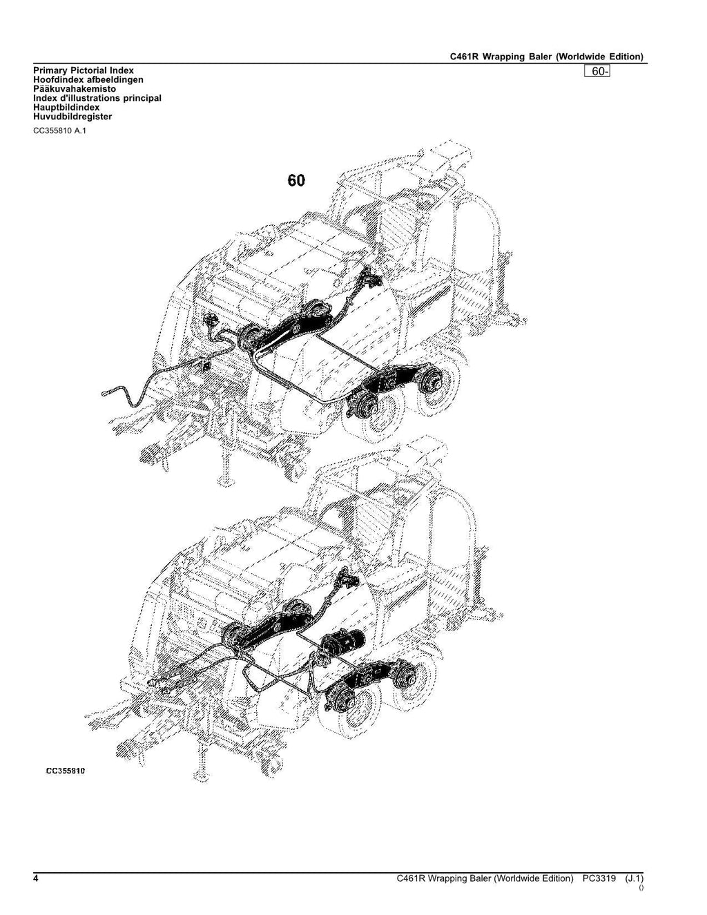 MANUAL DEL CATÁLOGO DE PIEZAS DE LA EMPACADORA ENVOLTORA JOHN DEERE C461R