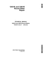 JOHN DEERE V451R  V461R BALER REPAIR SERVICE MANUAL