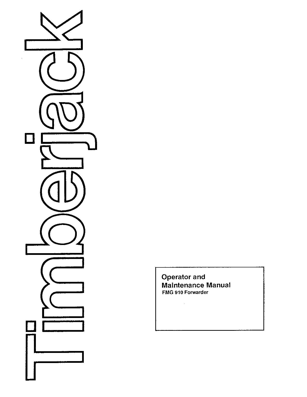 MANUAL DEL OPERADOR DEL AUTOCARGADOR JOHN DEERE 910