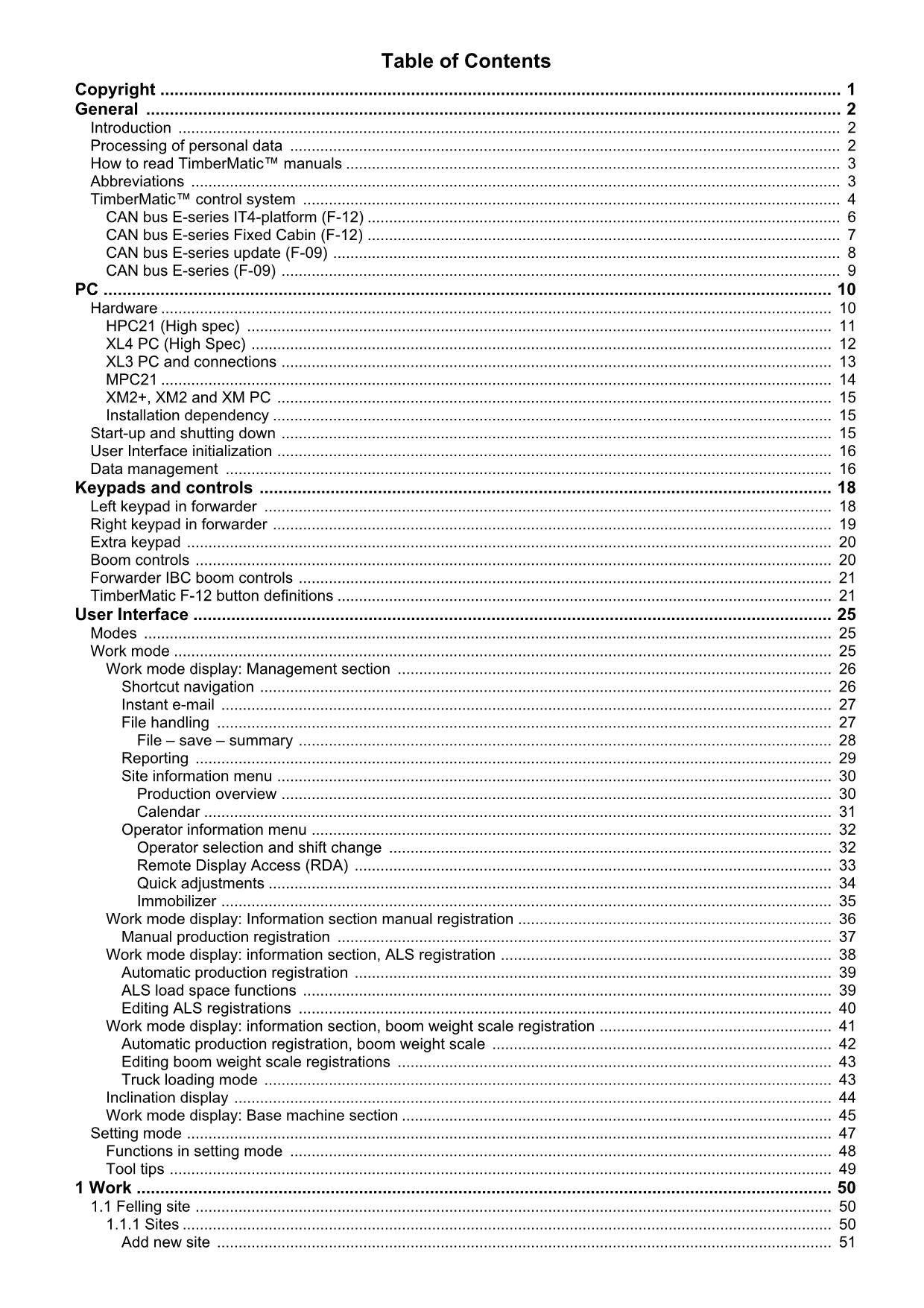 Manual del operador del autocargador John Deere Timbermatic F-09 1010E 1110E 1210E 1510E