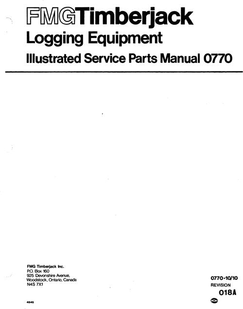 MANUAL DEL CATÁLOGO DE PIEZAS DEL AUTOCARGADOR JOHN DEERE 910 933 990