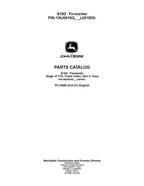 MANUAL DEL CATÁLOGO DE PIEZAS DEL AUTOCARGADOR JOHN DEERE 910G 1WJ0910G_ _L001003-