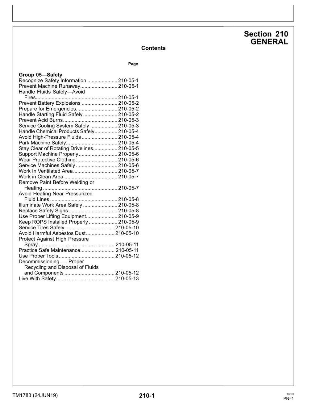 JOHN DEERE 9300T 9400T TRACTOR OPERATION TEST MANUAL TM1783