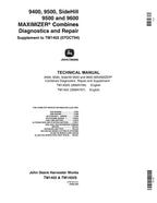 MANUAL DE PRUEBA DE OPERACIÓN DE LA COSECHADORA JOHN DEERE 9500 9501 9600 9400 TM1402