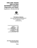 MANUAL DE PRUEBA DE OPERACIÓN DE LA COSECHADORA JOHN DEERE 9500 9501 9600 9400 TM1402
