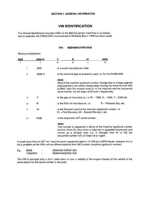 HITACHI AH250 DUMP TRUCK PARTS CATALOG MANUAL