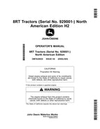 MANUAL DEL OPERADOR DEL TRACTOR JOHN DEERE 8RT 340 410 310 370 N.° 3