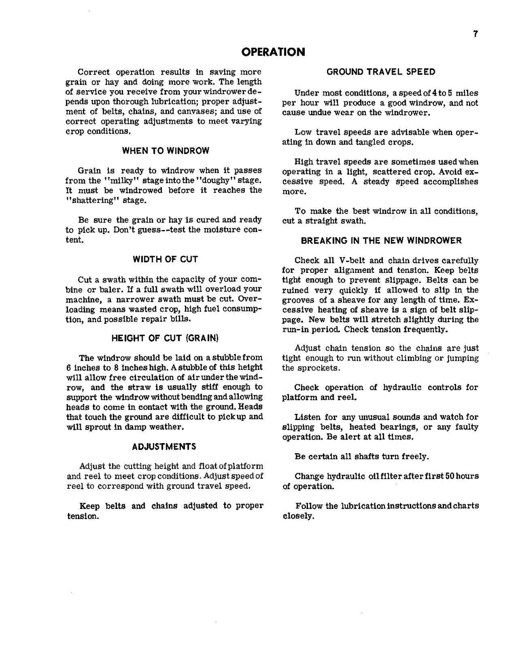 MANUAL DEL OPERADOR DE LA HILERADORA JOHN DEERE 880 N.° 2