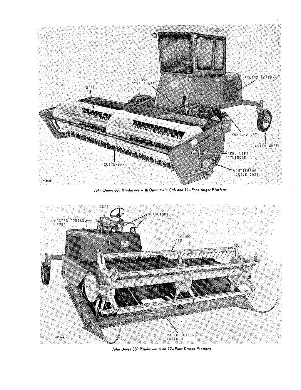 MANUAL DEL OPERADOR DE LA HILERADORA JOHN DEERE 880 N.° 2