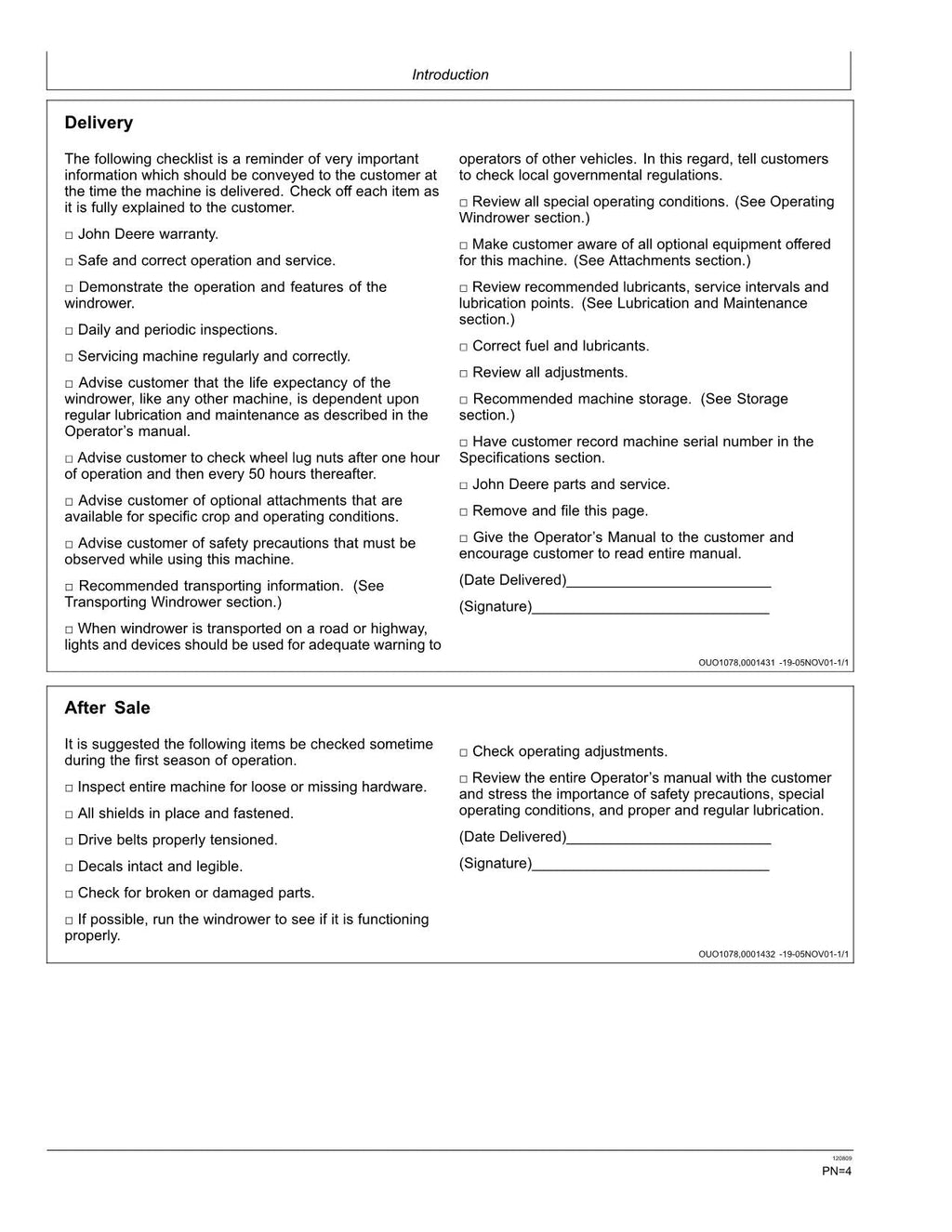MANUAL DEL OPERADOR DE LA HILERADORA JOHN DEERE A400 N.° 2