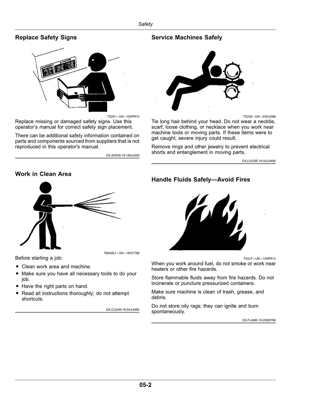 MANUAL DEL OPERADOR DE LA HILERADORA JOHN DEERE W170 N.° 1