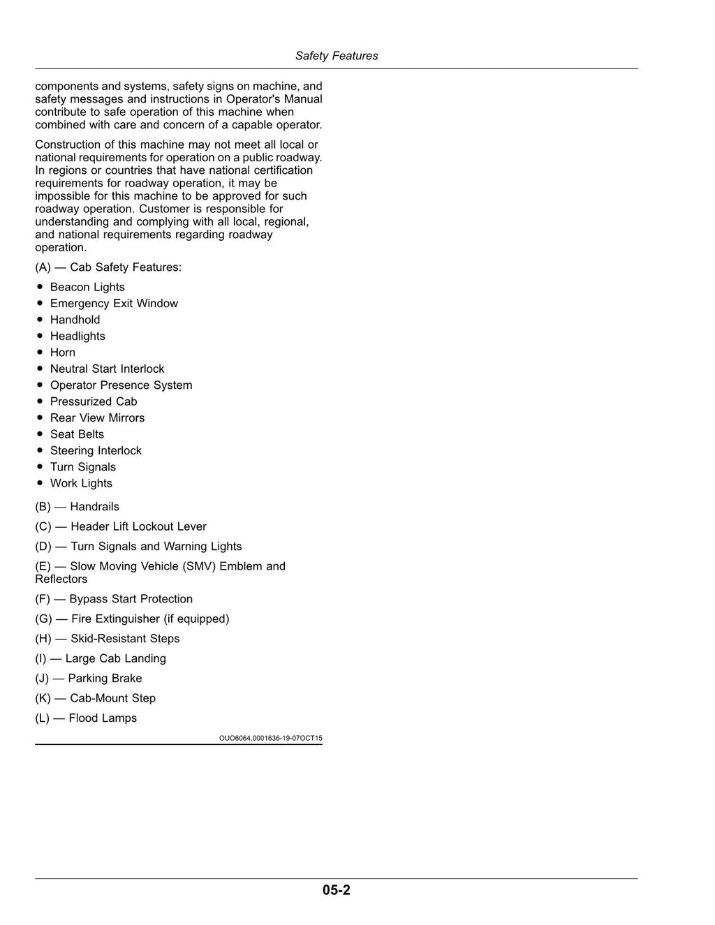 MANUAL DEL OPERADOR DE LA HILERADORA JOHN DEERE W235 N.° 3