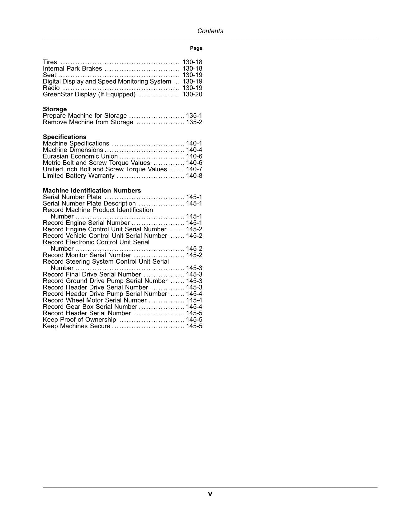 MANUAL DEL OPERADOR DE LA HILERADORA JOHN DEERE W260 N.° 4