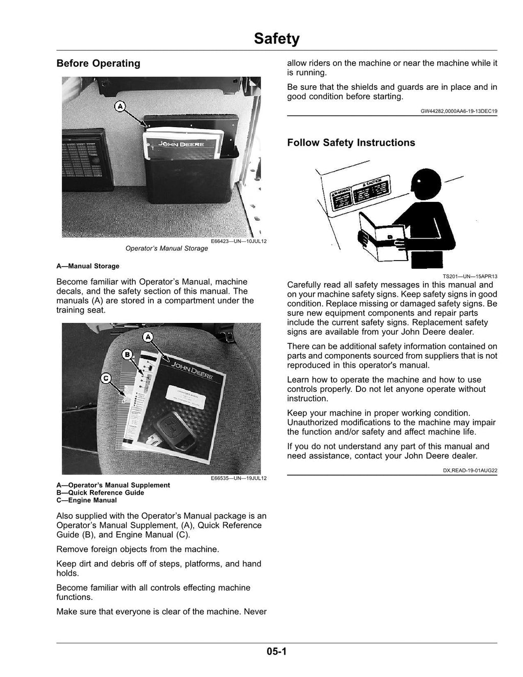 MANUAL DEL OPERADOR DE LA HILERADORA JOHN DEERE W155 N.° 2