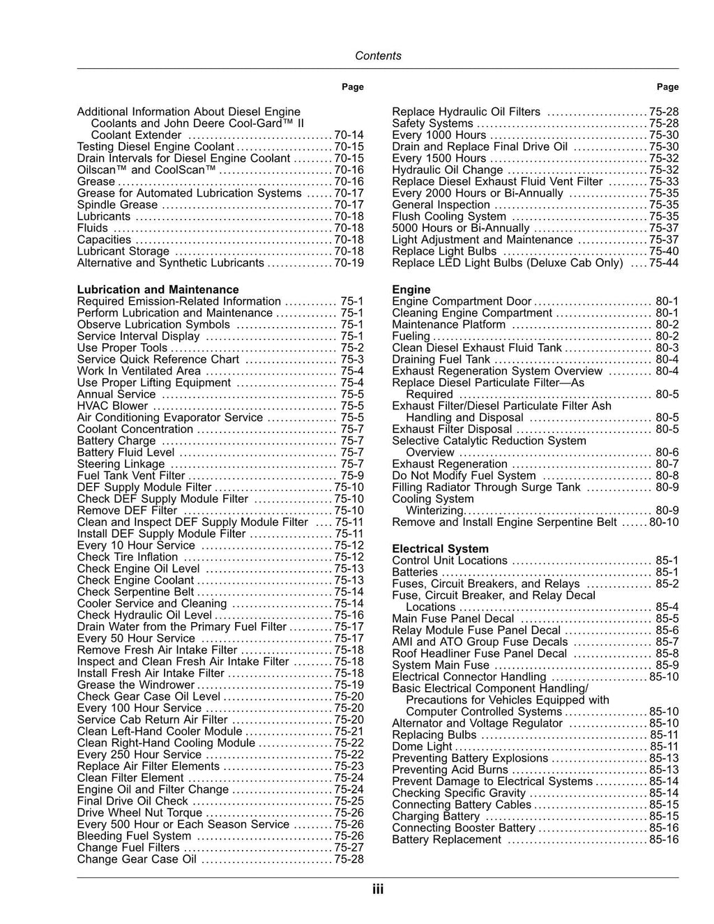 MANUAL DEL OPERADOR DE LA HILERADORA JOHN DEERE W170 N.° 2