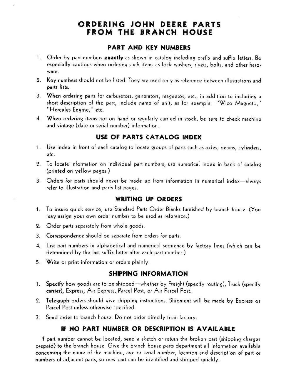 MANUAL DEL CATÁLOGO DE PIEZAS DE LA HILERADORA DE 9 PIES JOHN DEERE