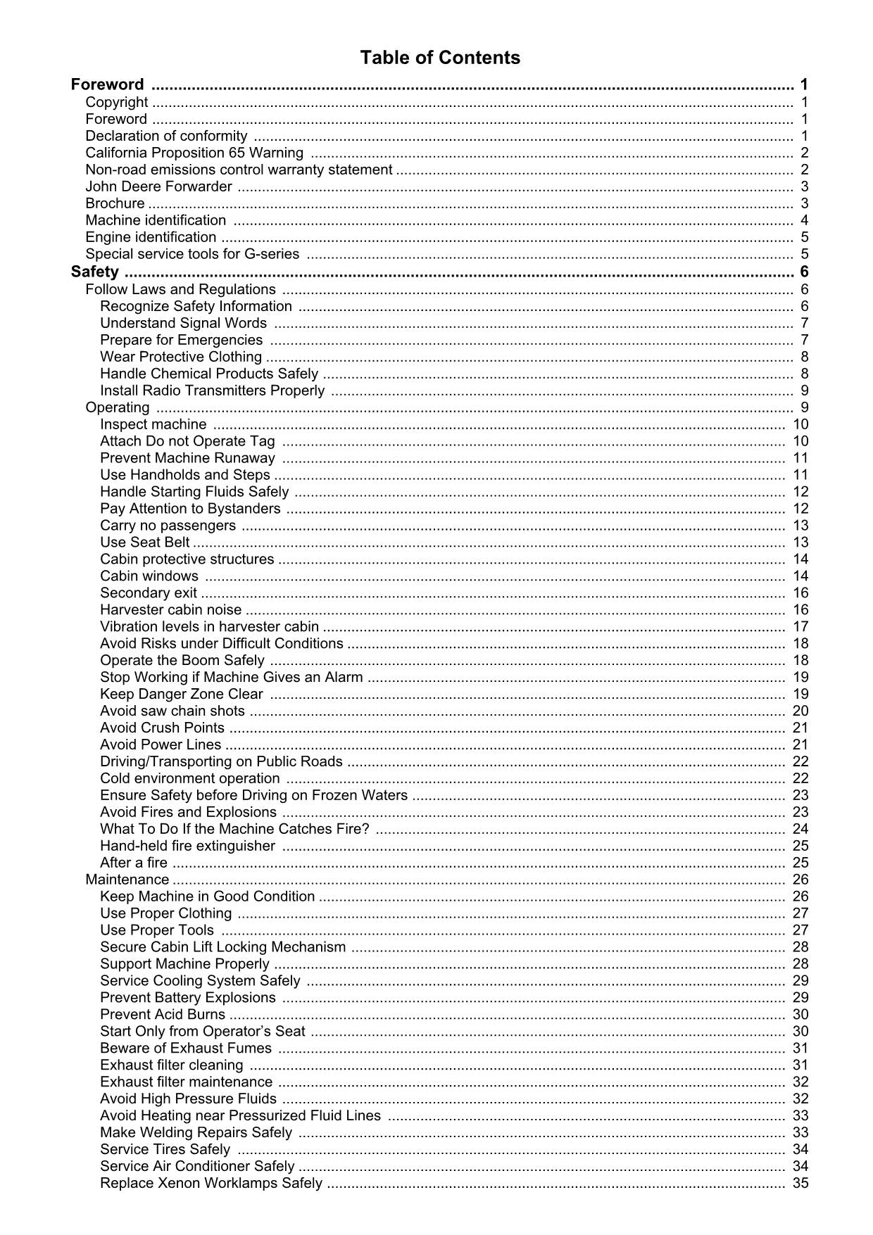 MANUAL DE SERVICIO Y REPARACIÓN DEL AUTOCARGADOR DE PLATAFORMA JOHN DEERE CTL SERIE G FT4 F690997