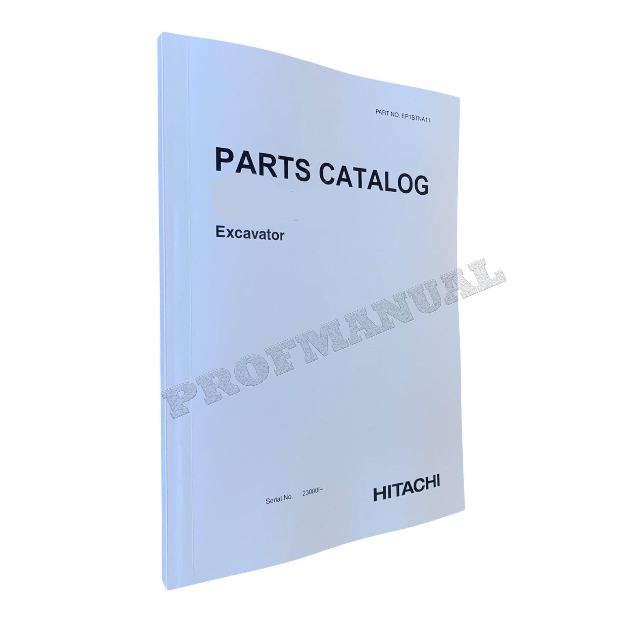 Manual del catálogo de piezas de excavadoras HITACHI ZX200 ZX200LC ZX200-E ZX200LC-E