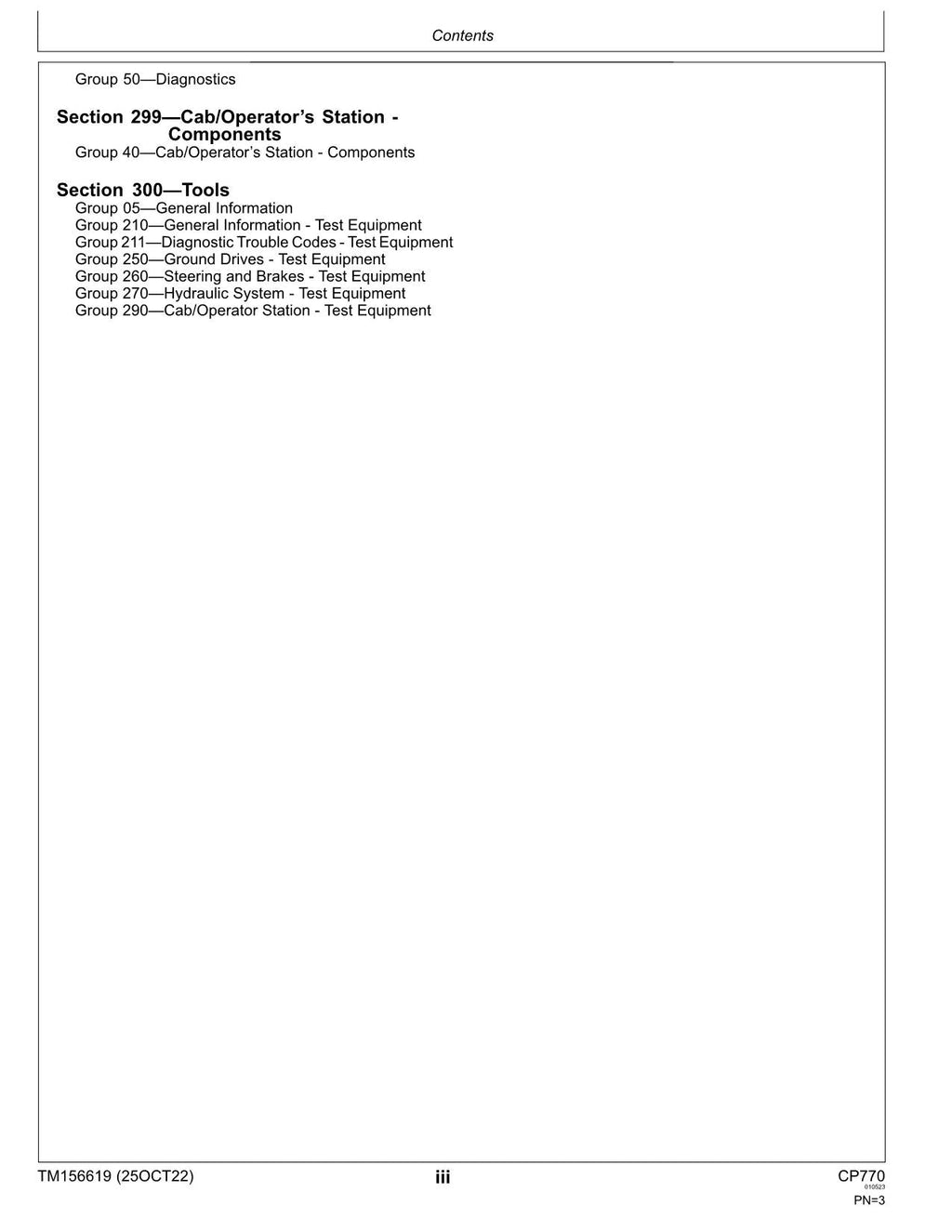 MANUAL TÉCNICO DE SERVICIO Y DIAGNÓSTICO DE LA RECOLECTORA DE ALGODÓN CP770 DE JONH DEERE TM156619