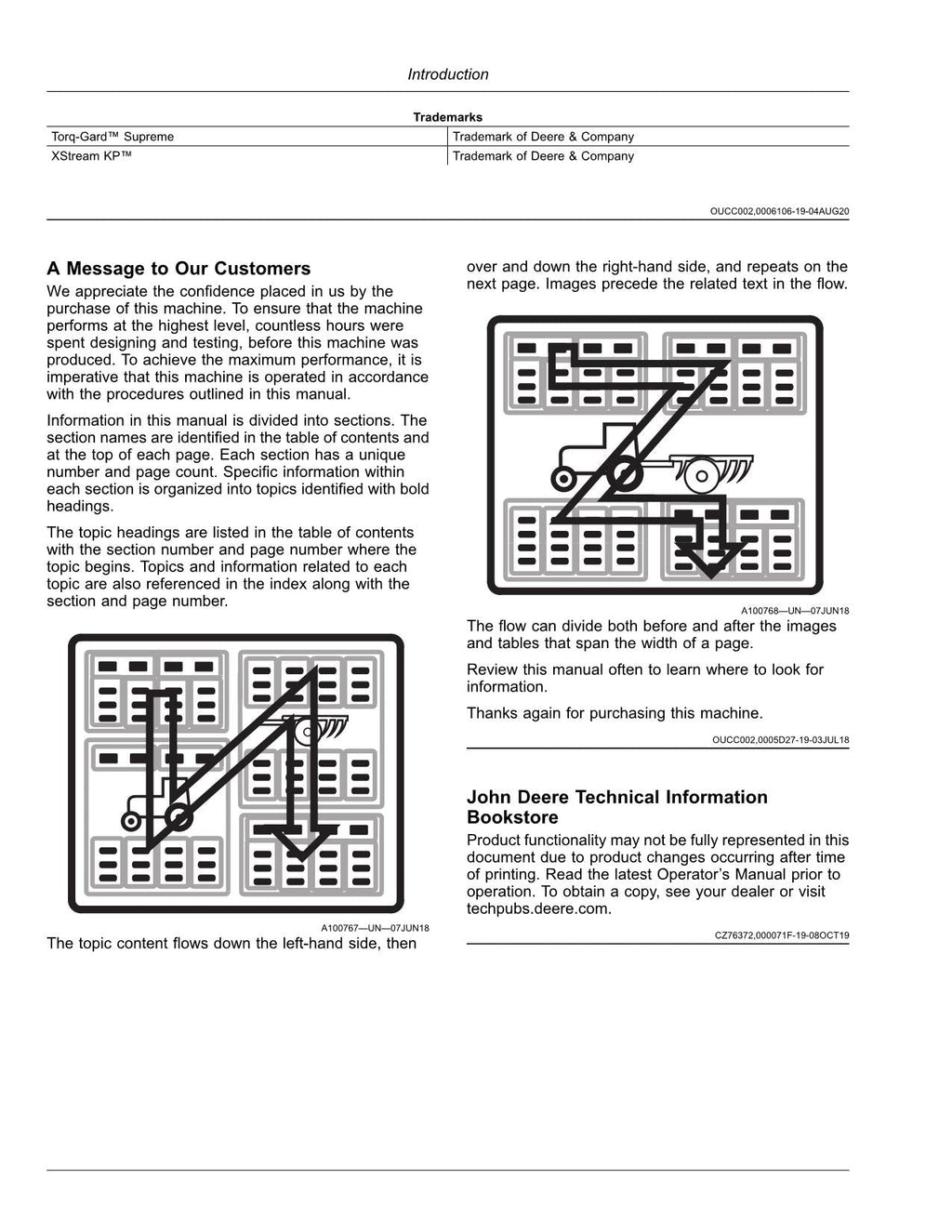 MANUAL DEL OPERADOR DE LA COSECHADORA JOHN DEERE 9500 9600 9700 N.° 2