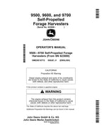 MANUAL DEL OPERADOR DE LA COSECHADORA JOHN DEERE 9500 9600 9700 N.° 2
