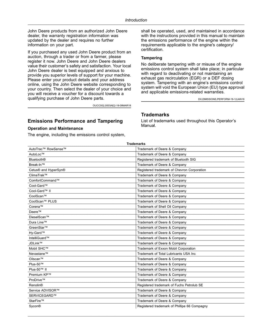 MANUAL DEL OPERADOR DE LA COSECHADORA JOHN DEERE 9500 9600 9700 N.° 2