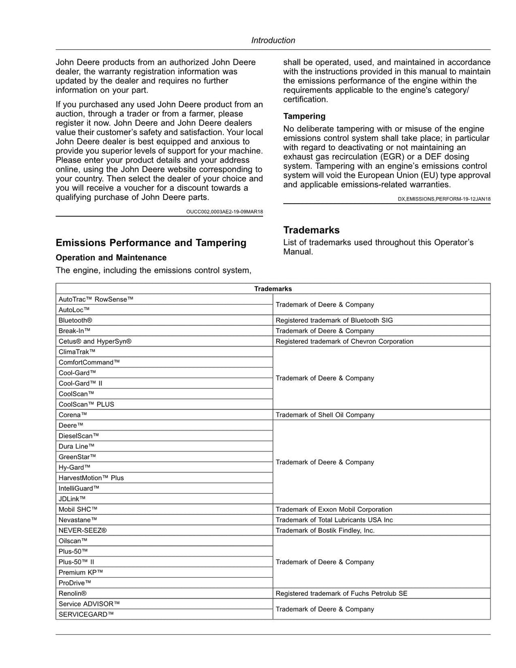 JOHN DEERE 9500 9600 9700 MANUAL DEL OPERADOR DE LA COSECHADORA N.° 3