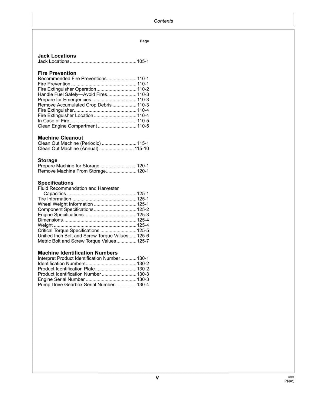 MANUAL DEL OPERADOR DE LA COSECHADORA JOHN DEERE CH330 N.° 1