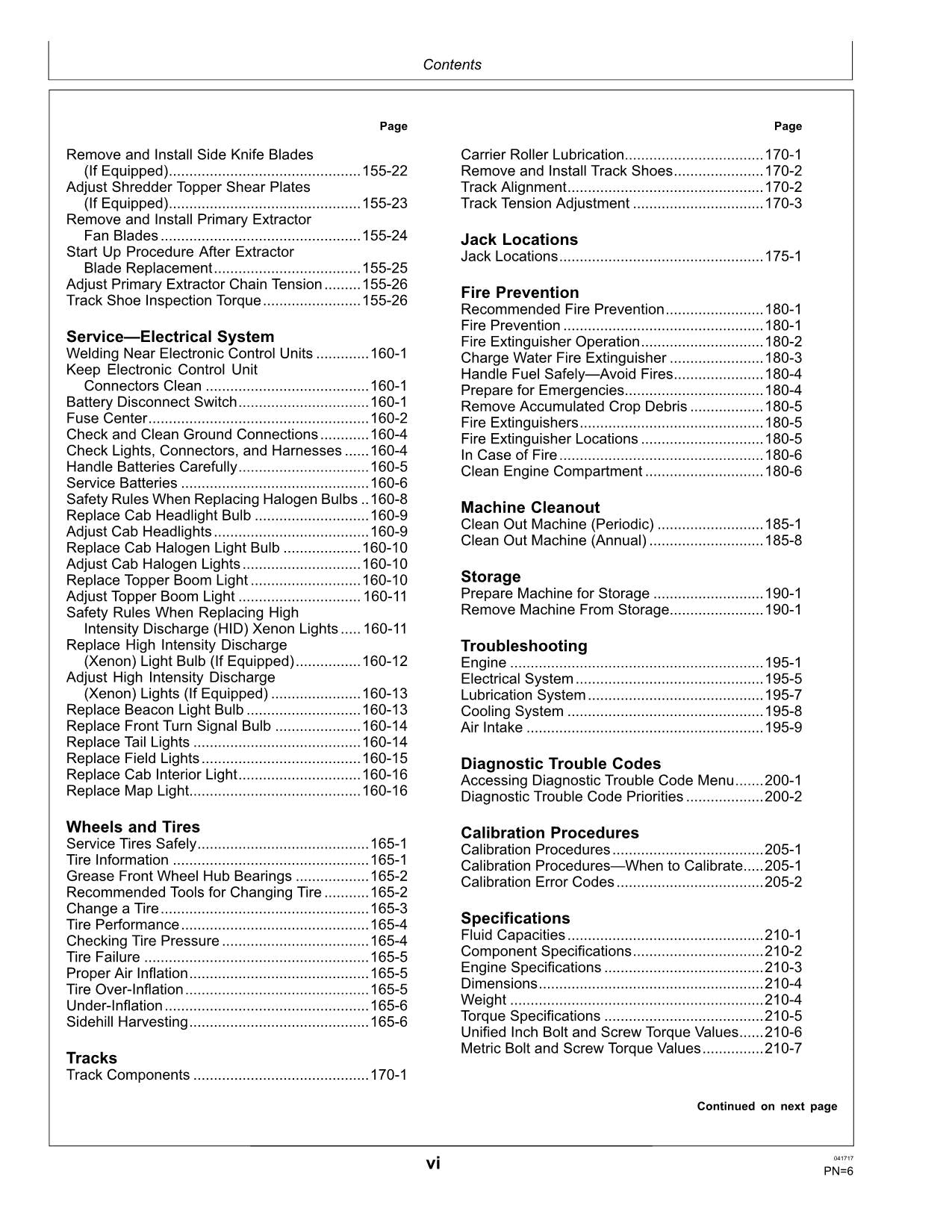 MANUAL DEL OPERADOR DE LA COSECHADORA JOHN DEERE CH570 CH670 N.° 3