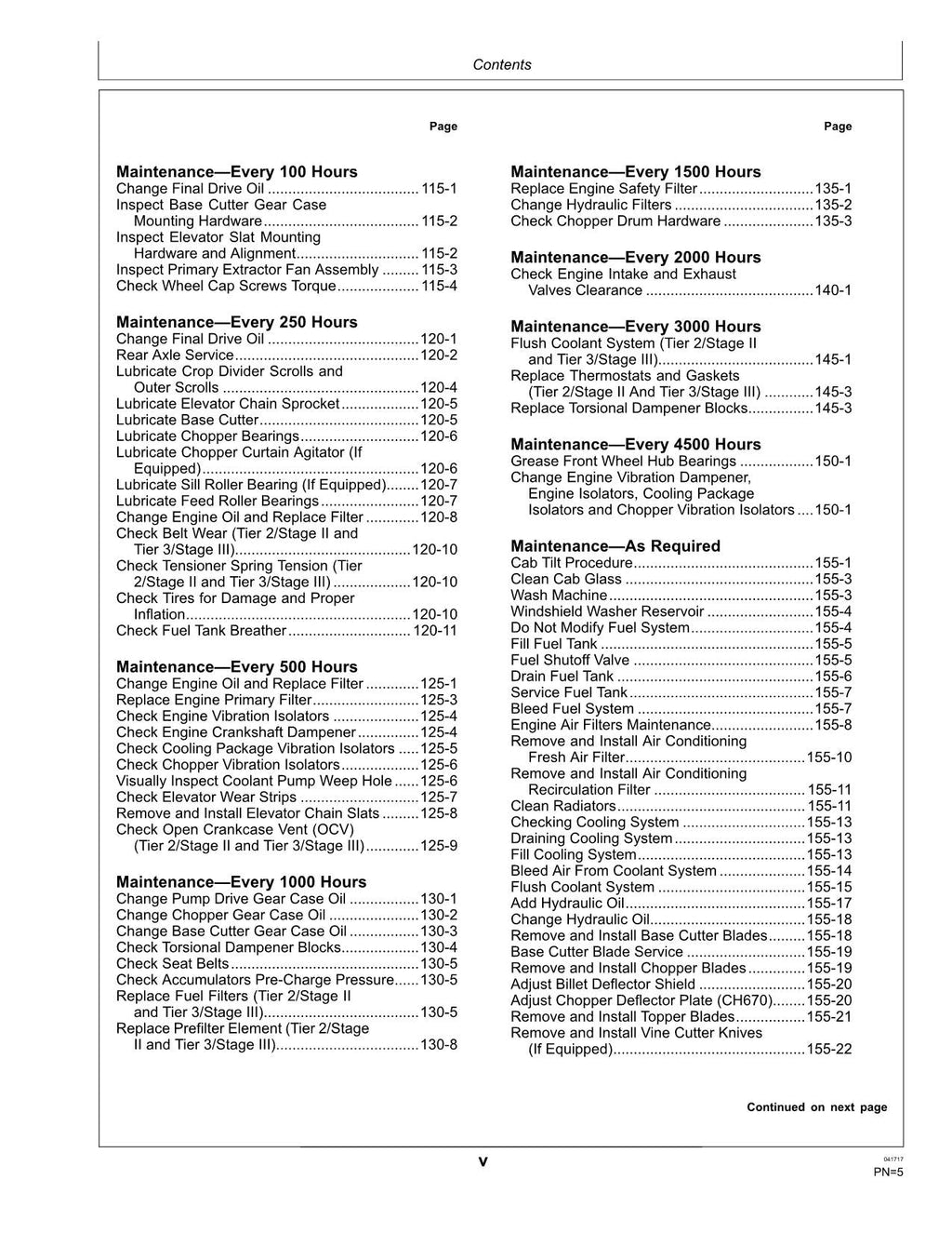 MANUAL DEL OPERADOR DE LA COSECHADORA JOHN DEERE CH570 CH670 N.° 3