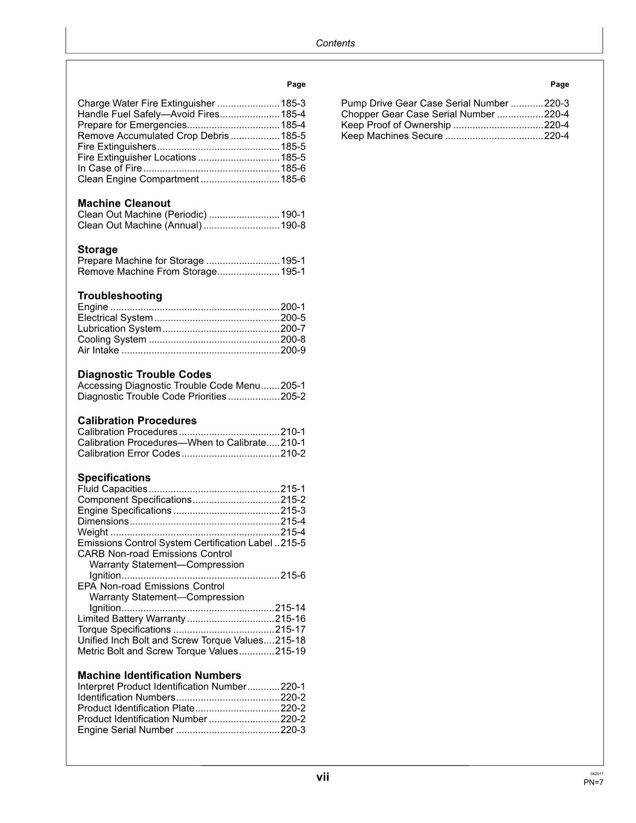 JOHN DEERE CH570 CH670 MANUAL DEL OPERADOR DE LA COSECHADORA N.° 4